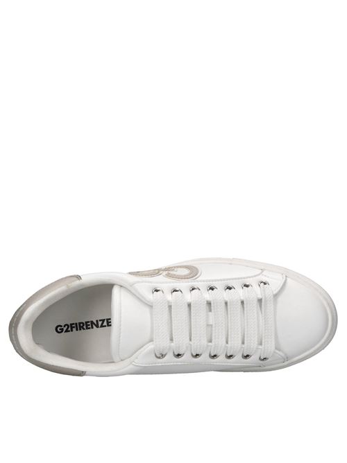 Sneakers in pelle G2FIRENZE | RICAMO G2BIANCO-BEIGE